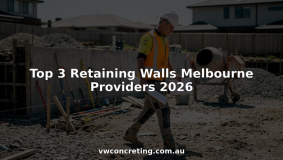 Project manager inspecting Melbourne retaining wall site